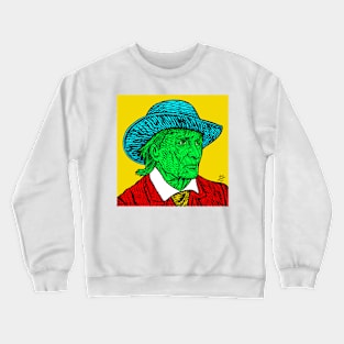 JEAN-HENRI FABRE ink and acrylic portrait Crewneck Sweatshirt